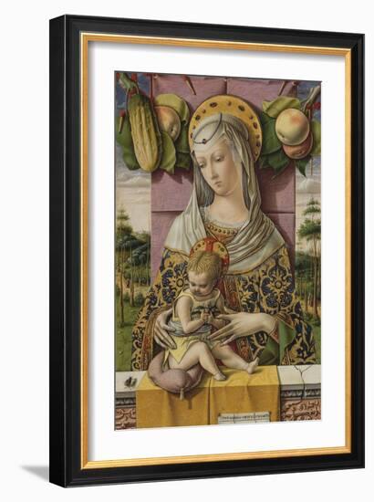 Madonna and Child, c.1480-Carlo Crivelli-Framed Giclee Print