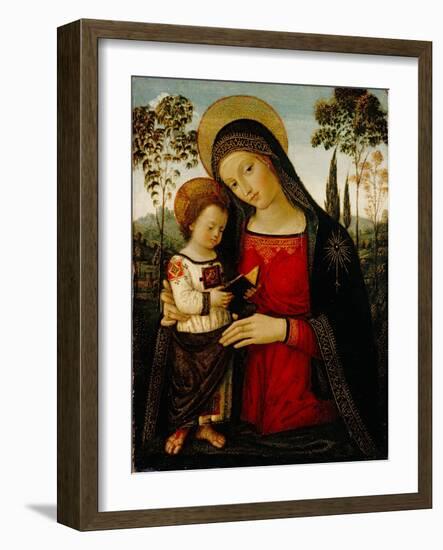 Madonna and Child, c.1490-1495-Bernardino di Betto Pinturicchio-Framed Giclee Print