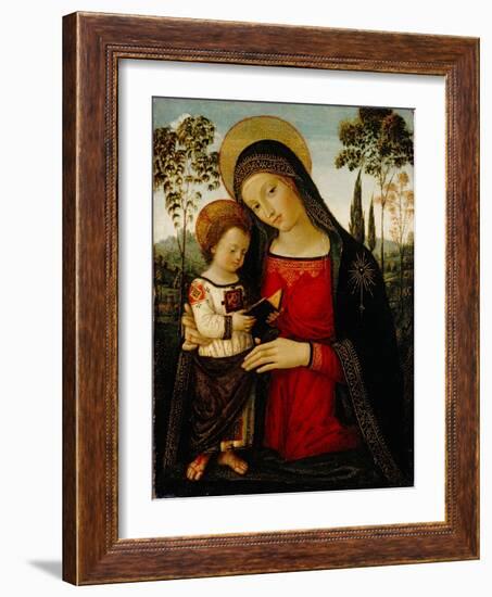 Madonna and Child, c.1490-1495-Bernardino di Betto Pinturicchio-Framed Giclee Print