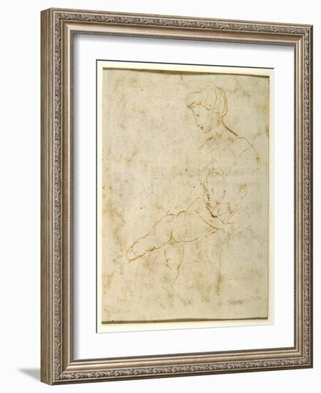 Madonna and Child, C.1505-Raphael-Framed Giclee Print