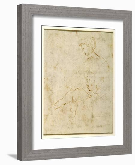 Madonna and Child, C.1505-Raphael-Framed Giclee Print