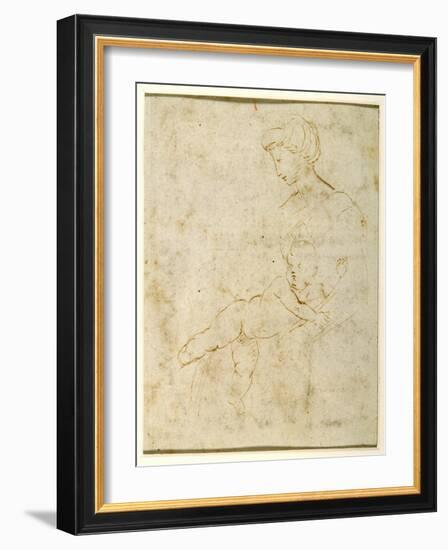 Madonna and Child, C.1505-Raphael-Framed Giclee Print