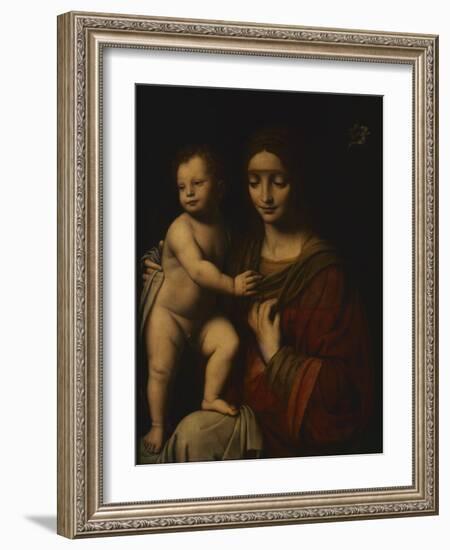 Madonna and Child, C. 1510-1520-Bernardino Luini-Framed Art Print