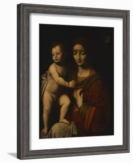 Madonna and Child, C. 1510-1520-Bernardino Luini-Framed Art Print