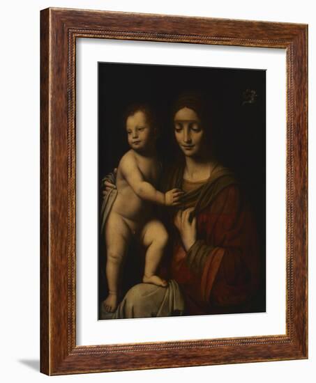 Madonna and Child, C. 1510-1520-Bernardino Luini-Framed Art Print