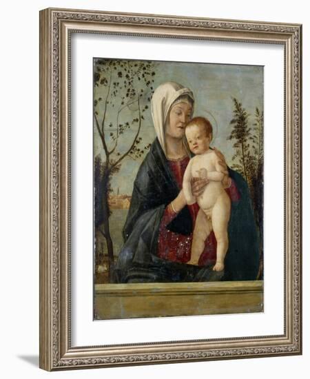 Madonna and Child, C.1510-Marco Basaiti-Framed Giclee Print