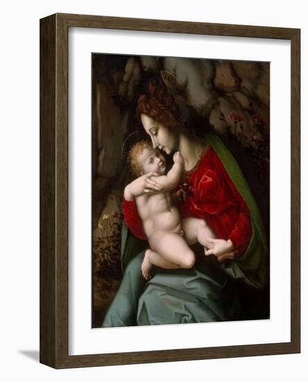 Madonna and Child, c.1520-Francesco Ubertini Verdi Bachiacca-Framed Giclee Print