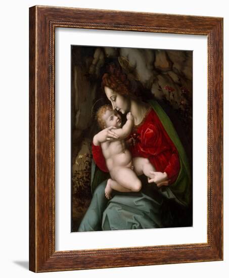 Madonna and Child, c.1520-Francesco Ubertini Verdi Bachiacca-Framed Giclee Print