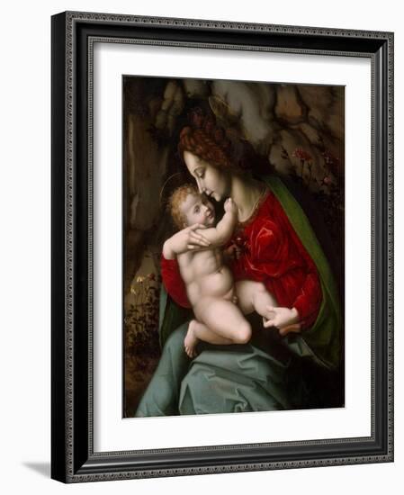 Madonna and Child, c.1520-Francesco Ubertini Verdi Bachiacca-Framed Giclee Print