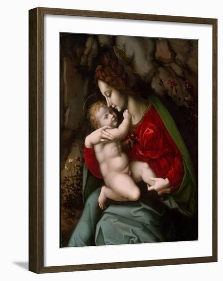 Madonna and Child, c.1520-Francesco Ubertini Verdi Bachiacca-Framed Giclee Print