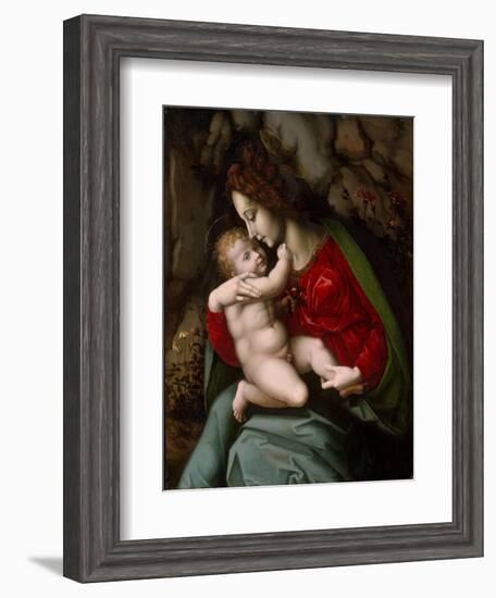 Madonna and Child, c.1520-Francesco Ubertini Verdi Bachiacca-Framed Giclee Print