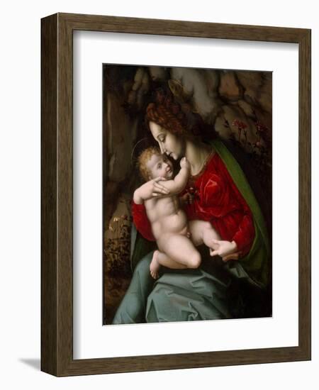 Madonna and Child, c.1520-Francesco Ubertini Verdi Bachiacca-Framed Giclee Print