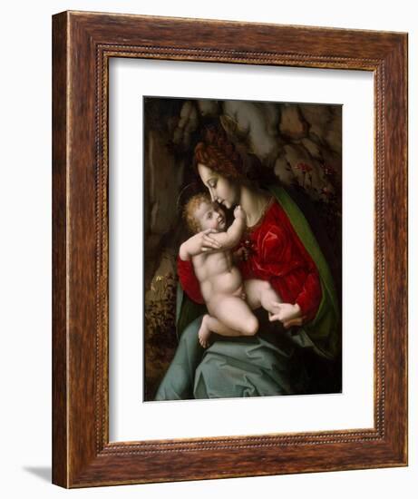 Madonna and Child, c.1520-Francesco Ubertini Verdi Bachiacca-Framed Giclee Print