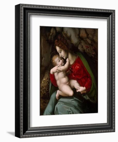 Madonna and Child, c.1520-Francesco Ubertini Verdi Bachiacca-Framed Giclee Print