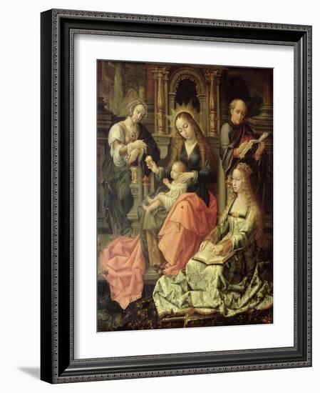 Madonna and Child, C.1535-Bernard van Orley-Framed Giclee Print