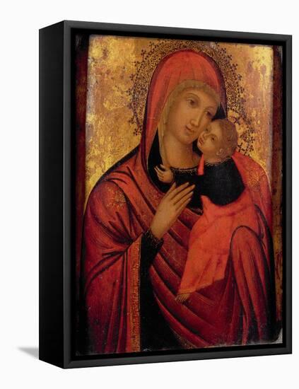 Madonna and Child, C.1650 (Panel)-Veneto-Byzantine-Framed Premier Image Canvas