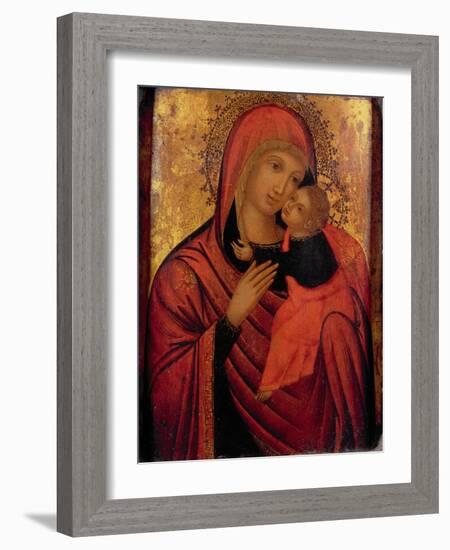 Madonna and Child, C.1650 (Panel)-Veneto-Byzantine-Framed Giclee Print