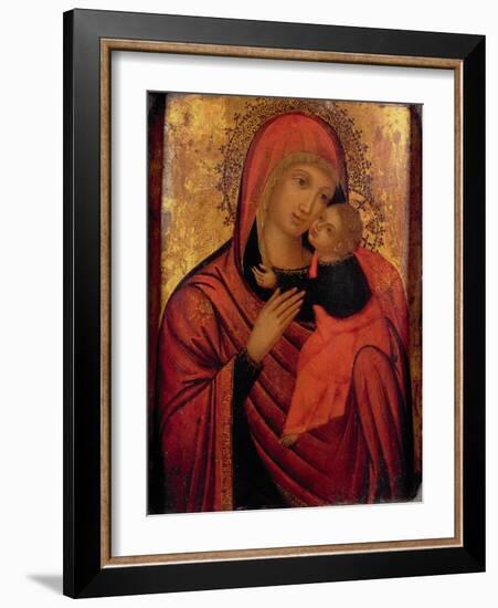 Madonna and Child, C.1650 (Panel)-Veneto-Byzantine-Framed Giclee Print