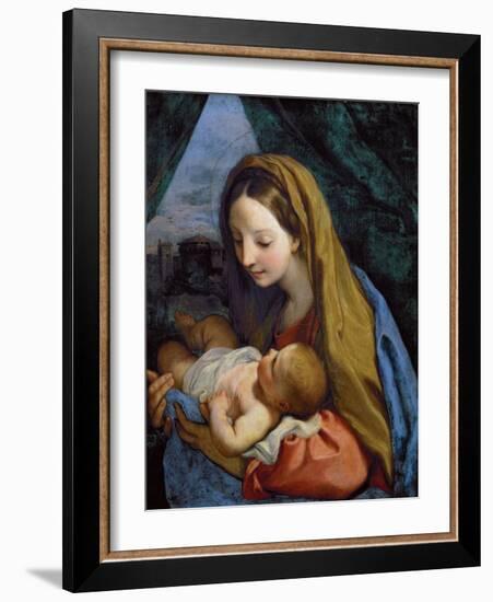 Madonna and Child, C.1660 (Oil on Canvas)-Carlo Maratta or Maratti-Framed Giclee Print