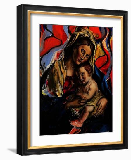 Madonna and Child, C.2020 (Acrylic on Canvas)-Blake Munch-Framed Giclee Print