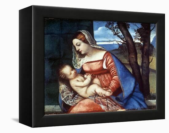 Madonna and Child, C1510-Titian (Tiziano Vecelli)-Framed Premier Image Canvas