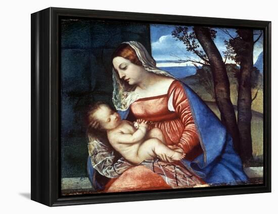 Madonna and Child, C1510-Titian (Tiziano Vecelli)-Framed Premier Image Canvas