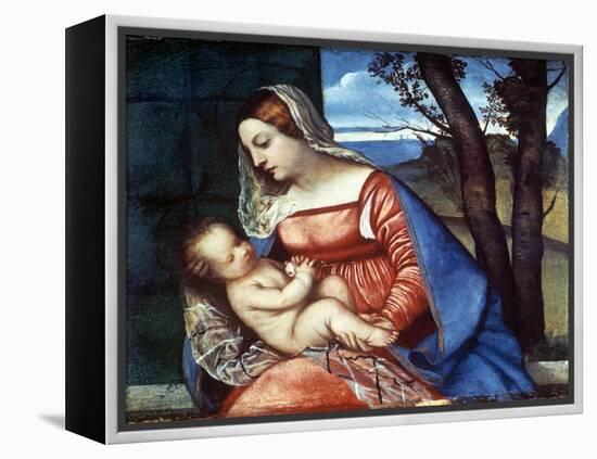 Madonna and Child, C1510-Titian (Tiziano Vecelli)-Framed Premier Image Canvas