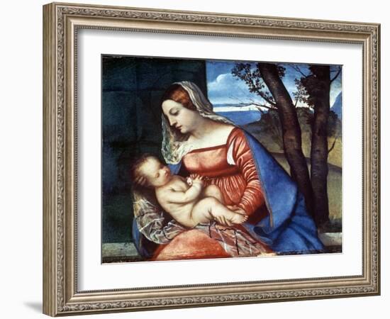 Madonna and Child, C1510-Titian (Tiziano Vecelli)-Framed Giclee Print