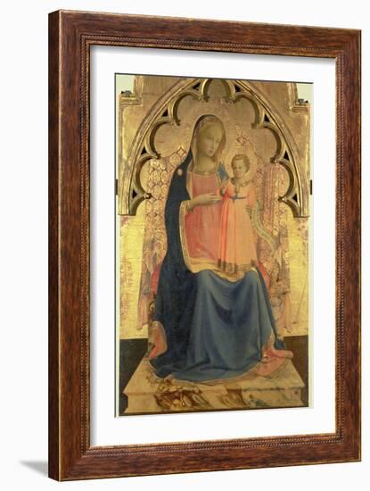 Madonna and Child, Central Panel of a Triptych-Fra Angelico-Framed Giclee Print