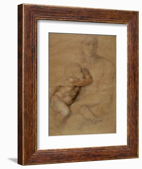 Madonna and Child, circa 1525-Michelangelo Buonarroti-Framed Giclee Print