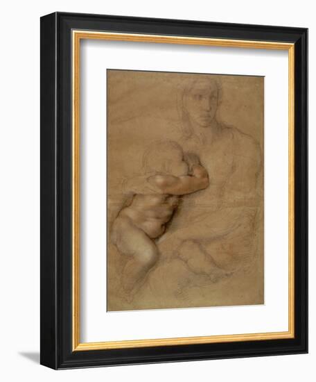 Madonna and Child, circa 1525-Michelangelo Buonarroti-Framed Giclee Print