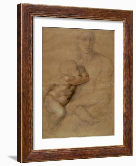 Madonna and Child, circa 1525-Michelangelo Buonarroti-Framed Giclee Print