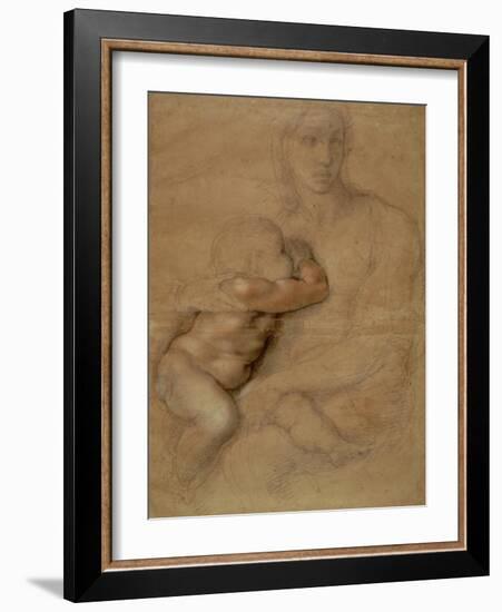 Madonna and Child, circa 1525-Michelangelo Buonarroti-Framed Giclee Print