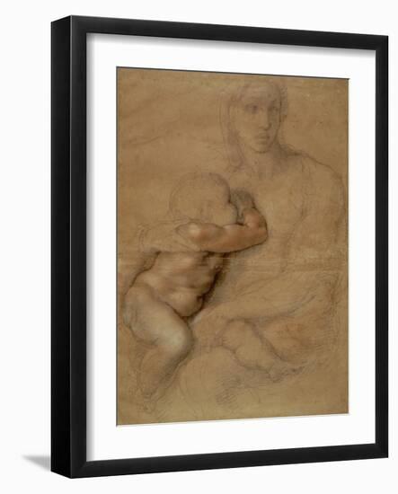 Madonna and Child, circa 1525-Michelangelo Buonarroti-Framed Giclee Print