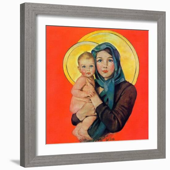 "Madonna and Child,"December 17, 1932-Ellen Pyle-Framed Giclee Print