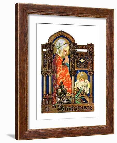 "Madonna and Child,"December 22, 1928-Joseph Christian Leyendecker-Framed Giclee Print