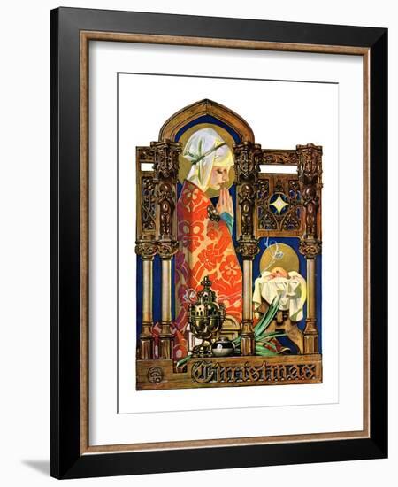 "Madonna and Child,"December 22, 1928-Joseph Christian Leyendecker-Framed Giclee Print