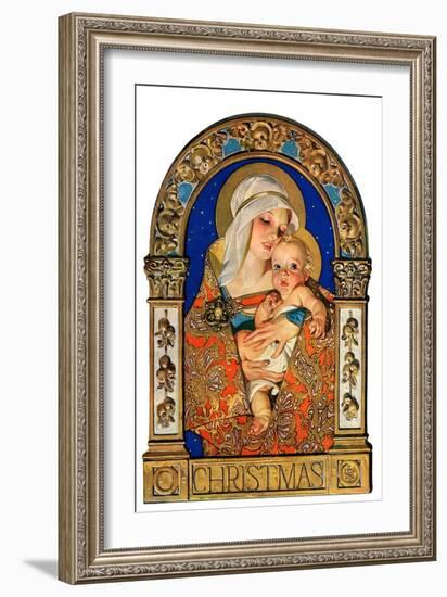 "Madonna and Child,"December 24, 1927-Joseph Christian Leyendecker-Framed Giclee Print