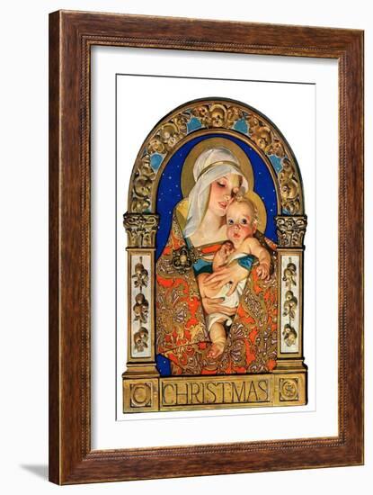 "Madonna and Child,"December 24, 1927-Joseph Christian Leyendecker-Framed Giclee Print