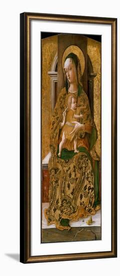 Madonna and Child Enthroned, 1472-Carlo Crivelli-Framed Giclee Print