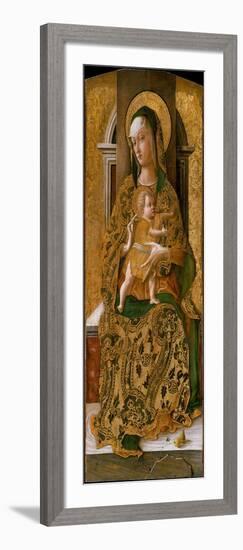 Madonna and Child Enthroned, 1472-Carlo Crivelli-Framed Giclee Print