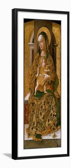 Madonna and Child Enthroned, 1472-Carlo Crivelli-Framed Giclee Print