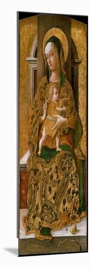 Madonna and Child Enthroned, 1472-Carlo Crivelli-Mounted Giclee Print