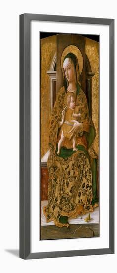 Madonna and Child Enthroned, 1472-Carlo Crivelli-Framed Giclee Print