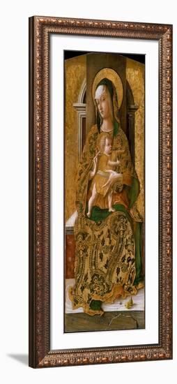 Madonna and Child Enthroned, 1472-Carlo Crivelli-Framed Giclee Print