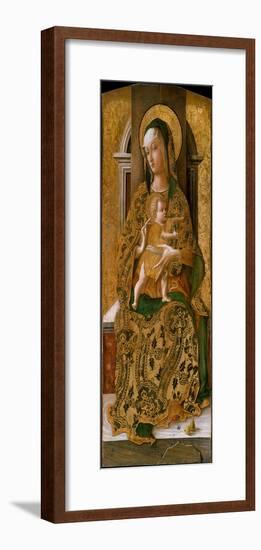Madonna and Child Enthroned, 1472-Carlo Crivelli-Framed Giclee Print