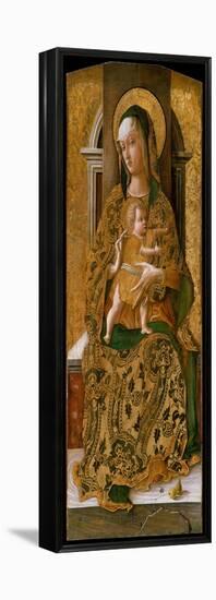 Madonna and Child Enthroned, 1472-Carlo Crivelli-Framed Premier Image Canvas