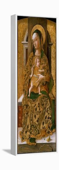 Madonna and Child Enthroned, 1472-Carlo Crivelli-Framed Premier Image Canvas