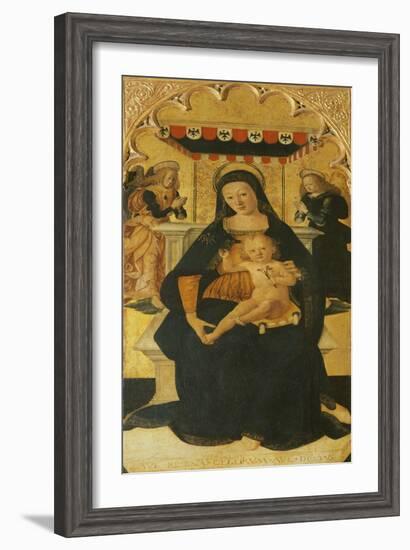 Madonna and Child Enthroned, 1511-null-Framed Giclee Print