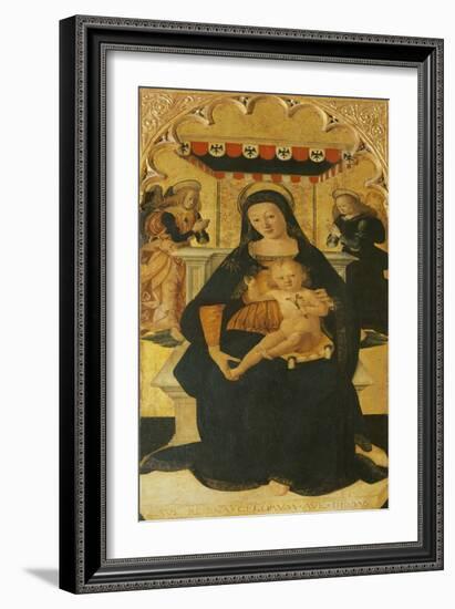 Madonna and Child Enthroned, 1511-null-Framed Giclee Print